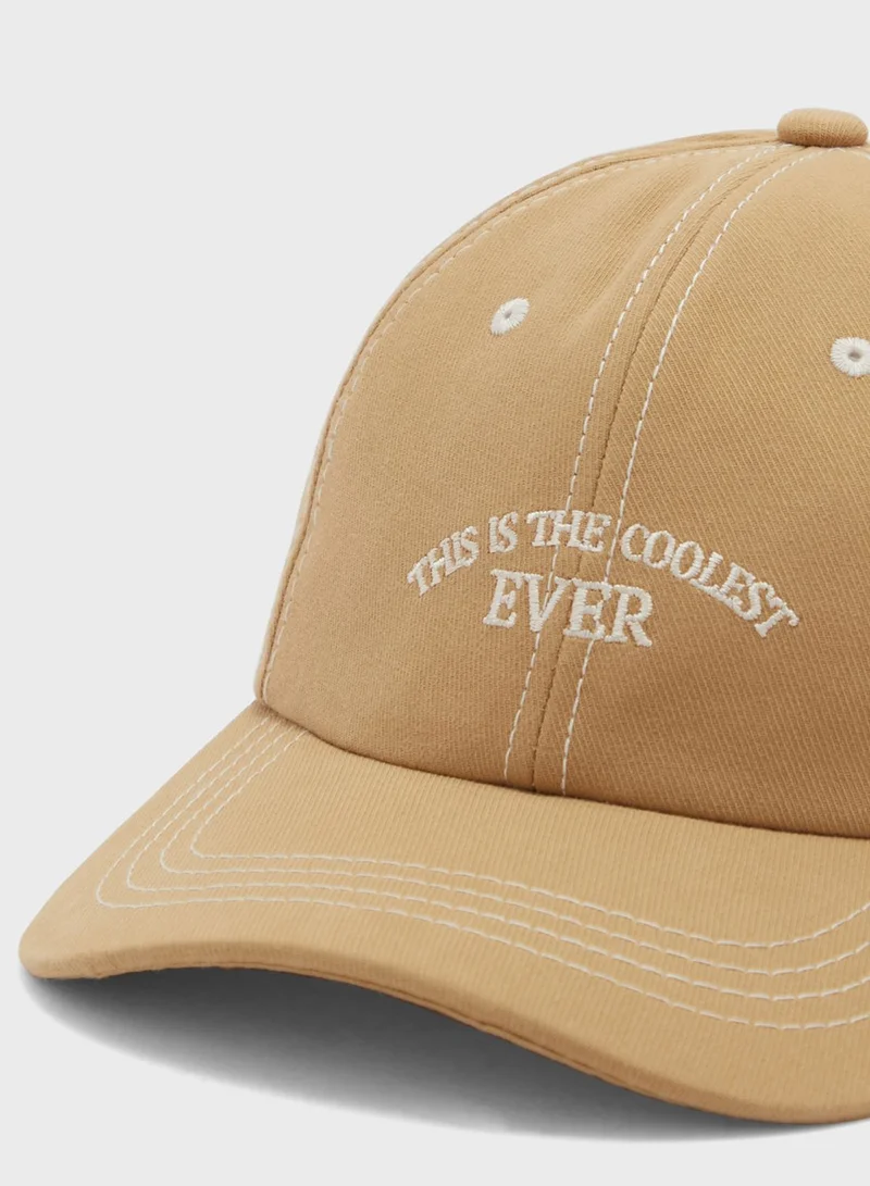 Seventy Five Slogan Curve Peak Cap