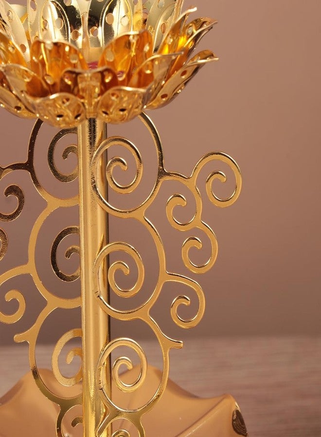 HOMSFOU 3pcs Antique Bronze Handheld Taper Candle Holder, Vintage Style Metal Candlestick with Handle, Small European-Style Tabletop Candle Stand for Home Decor 4.52X8.85X2.95In - Image 4
