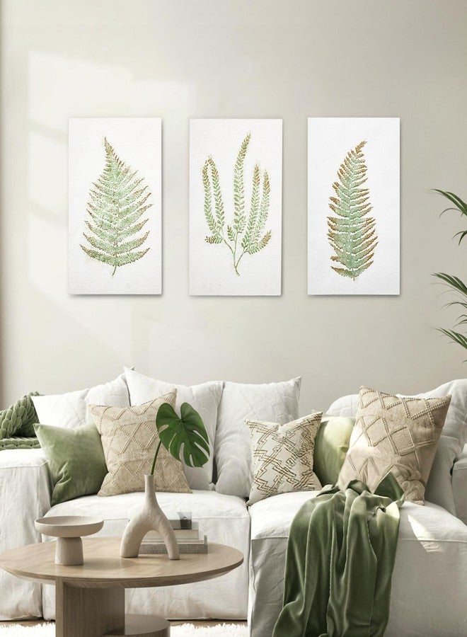 Arborus Metal Fern Wall Art Set of 3: Modern Botanical Nature Painting for Living Room, Bedroom, Office - Image 4