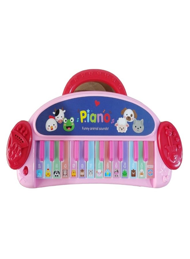 LAALIYA Kids Animal Sound Piano Keyboard | Baby Musical Toy with Lights, Music & Fun Keys | Portable Learning Piano for Toddlers Age 1-5 | Mini Music Instrument for Early Development - Image 1