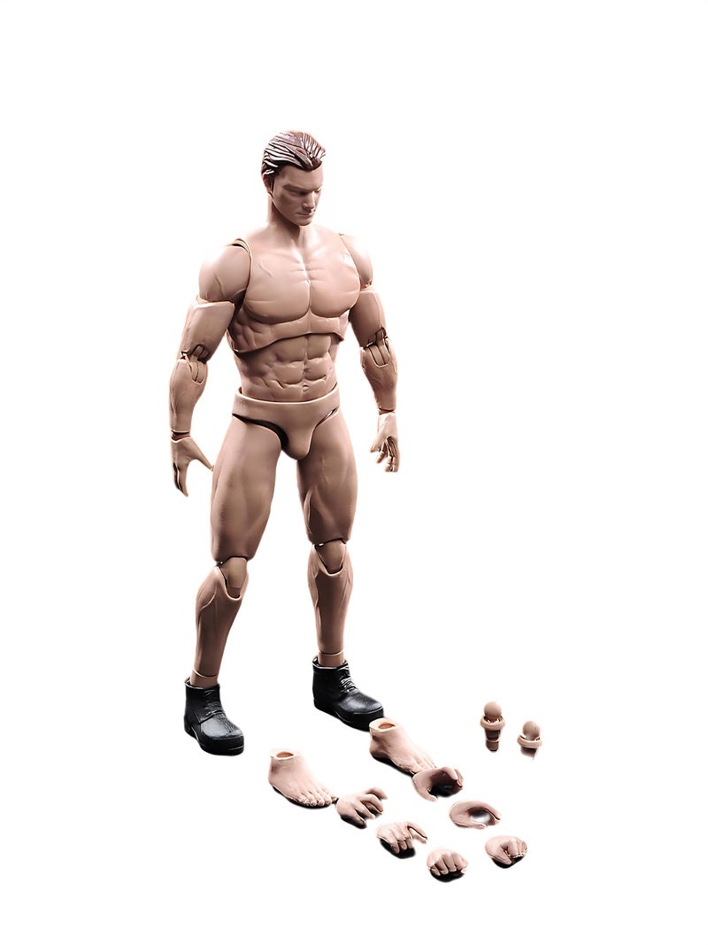 Fremego 112 Scale Action Figure6inch Male Strong Muscular Flexible Miniature Action Figure Body Doll Collection - Image 3
