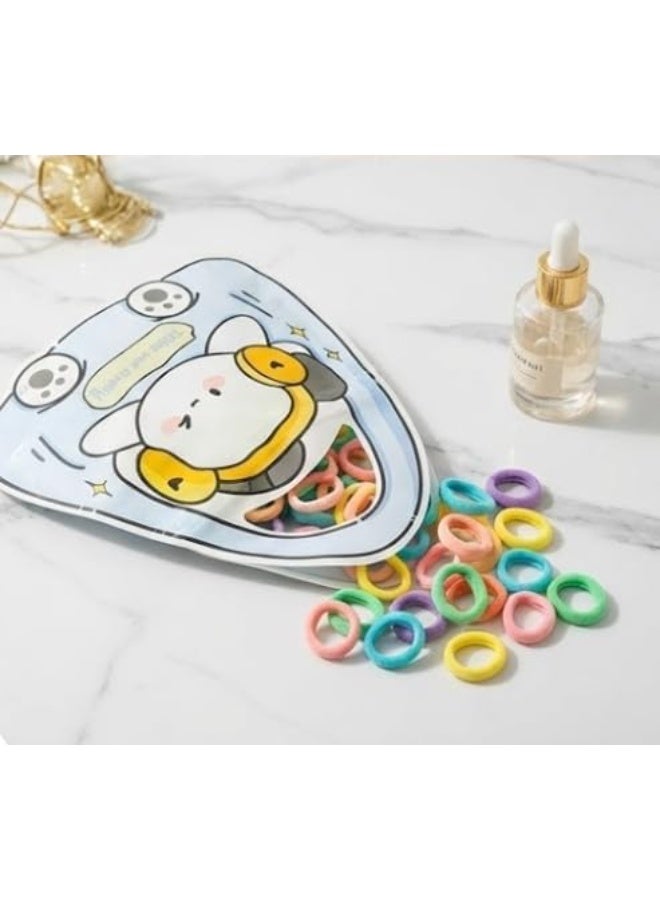 توك حلقات ملونة،هي الحل المثالي لتنظيم وتزيين تسريحات الشعر اليومية توك متعددة الألوان تاتي بكيس 60 قطعه - Image 1