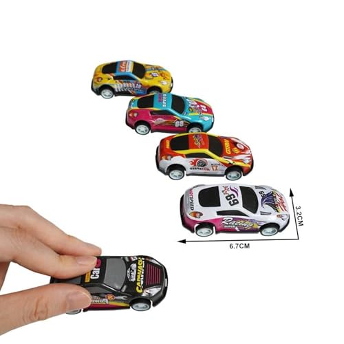 VRION® Mini Cars Set of-06 Unbreakable Racing Mini Diecast Car Models Set for Kids Pull Back Metal Alloy Car Play Set for Kids, Unique Toys, Best Birthday Gift, Diwali Gift, Khilona for Boys - Image 3