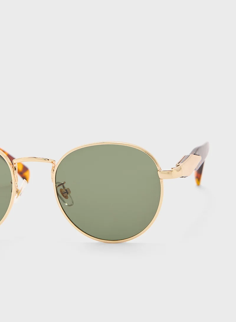 Ginger Round Len Sunglasses