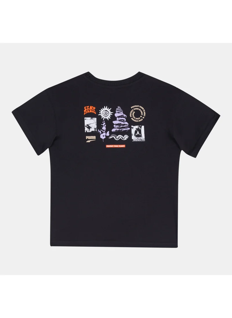 PUMA Kids' Downtown Graphic Logo T-Shirt