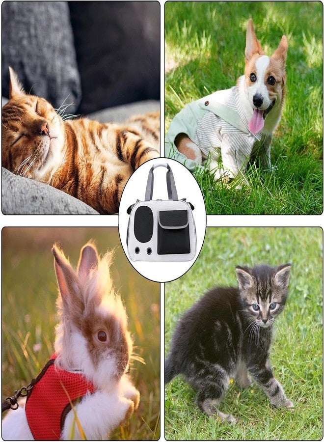 Earwig Cat Bag,Handbag,Lightweight,Carrying Bag, Cat Bag, for Outdoors, Dogs, Cats, for Small and Small Pets,Capsule Type,Airbox,Pet Bag(White) - Image 5