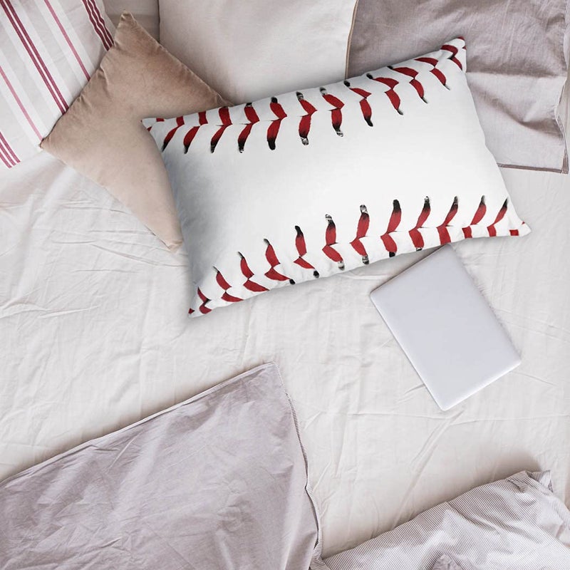 ChalkTalkSPORTS - Baseball Stitches Pillowcase | Baseball Pillowcase Home Decor - Image 4