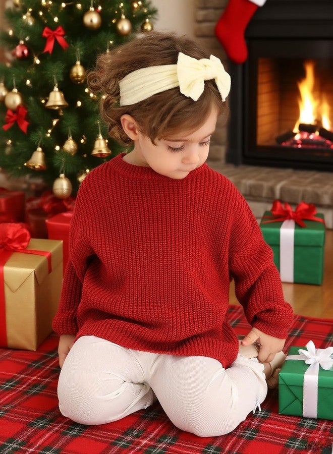 ESHOO Baby Girl Boy Knit Sweater Blouse Toddler Fall Winter Pullover Sweatshirt Warm Crewneck Long Sleeve Tops for Infant Kid - Image 4