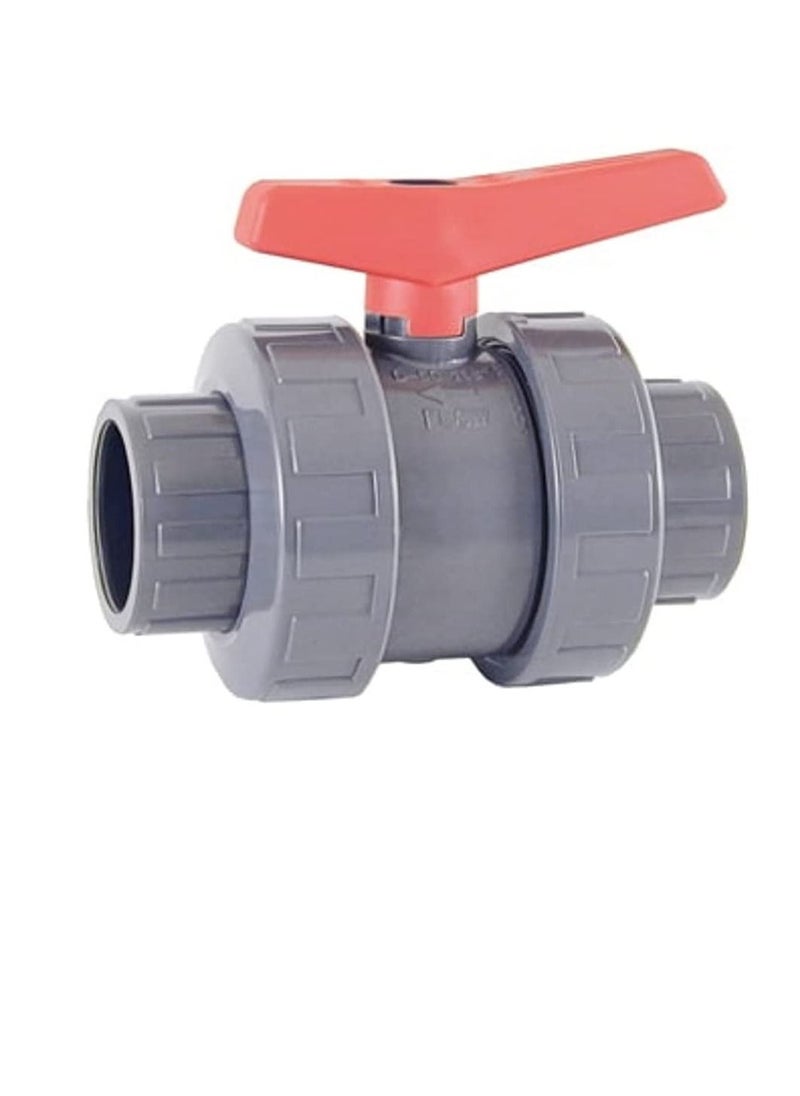 PVC Cepex PVC Heavy Duty Water Supply Pipe Fittings for Swimming Pool, Agriculture, Irrigation & Commercial Plumbing Use (1.1/2 Inch, Union Ball Valve (Anti Block))  - Image 2