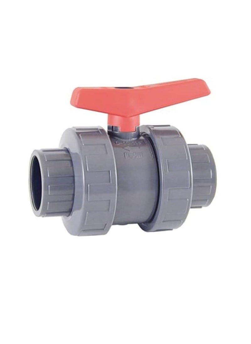 PVC Cepex PVC Heavy Duty Water Supply Pipe Fittings for Swimming Pool, Agriculture, Irrigation & Commercial Plumbing Use (1.1/2 Inch, Union Ball Valve (Anti Block))  - Image 1