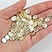 HOMICO 100 Pieces Miniature Coins for Crafts Dollhouse Tiny Fake Gold Coins for Dollhouse Fairy Garden Micro Landscaping - Image 4