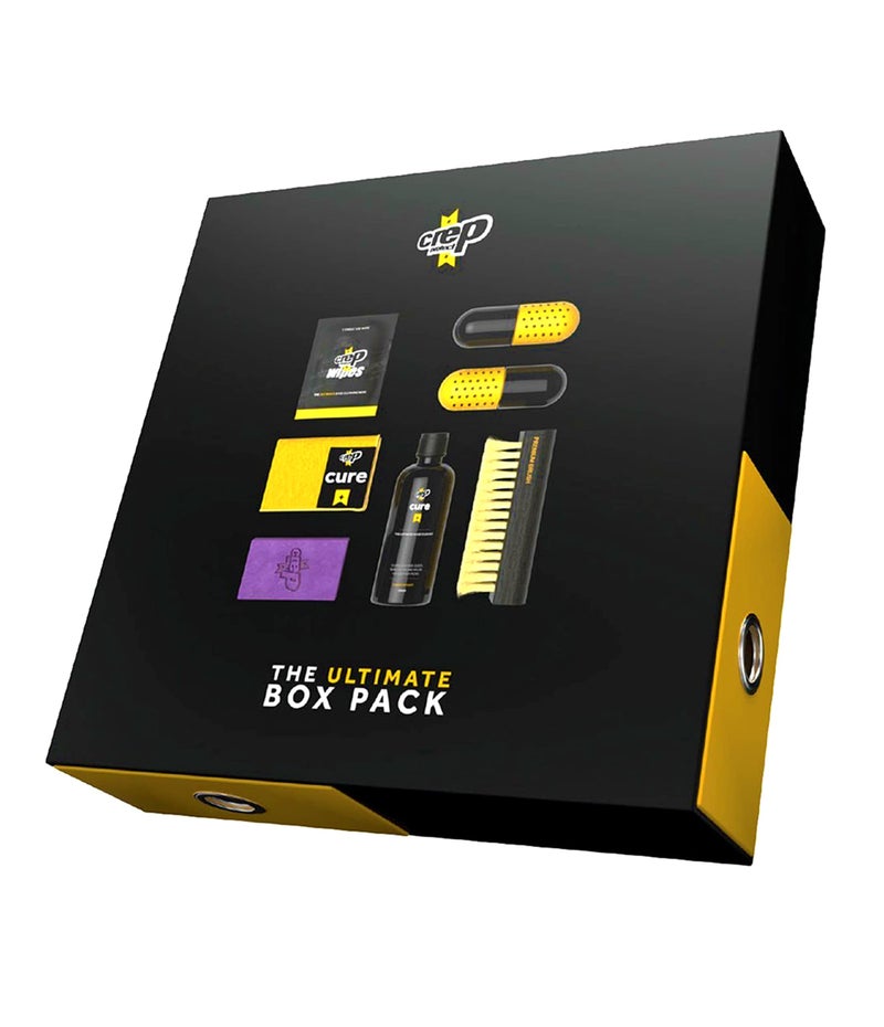 Crep protect Crep Protect Box Pack - Premium Sneaker Cleaning Kit with 6 x Sneaker Wipes, 2 x Crep Protect Pill, Eraser, 100ml Cleaning Solution, Microfibre Cloth & Brush - One Size - Image 1