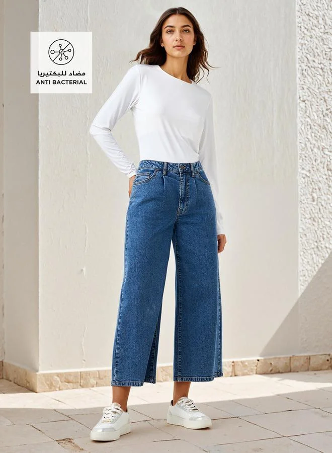 سبلاش فيڤ تيشيرت بياقة دائرية وأكمام طويلة