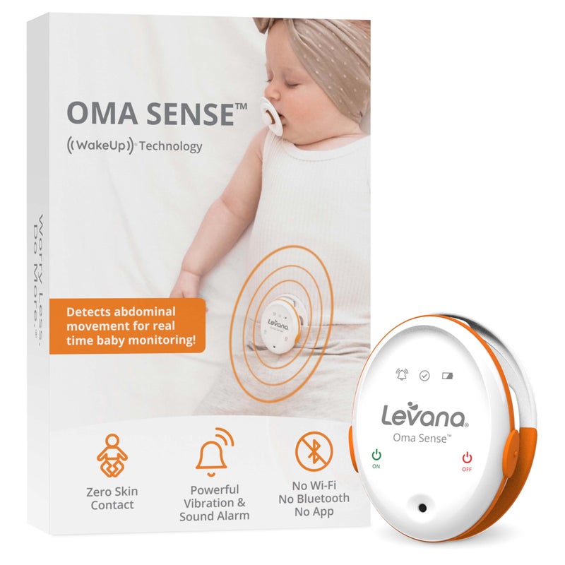 Levana Oma Sense Portable Baby Breathing Movement Monitor with Vibrations and Audible Alerts Designed to Stimulate Baby and Alert Parents - Image 1