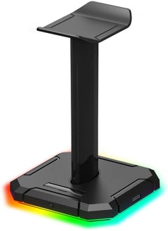 REDRAGON Redragon HA300 SCEPTER Pro RGB Backlit Gaming Headphone Stand with 10 RGB Lighting Modes and 4 USB Ports 