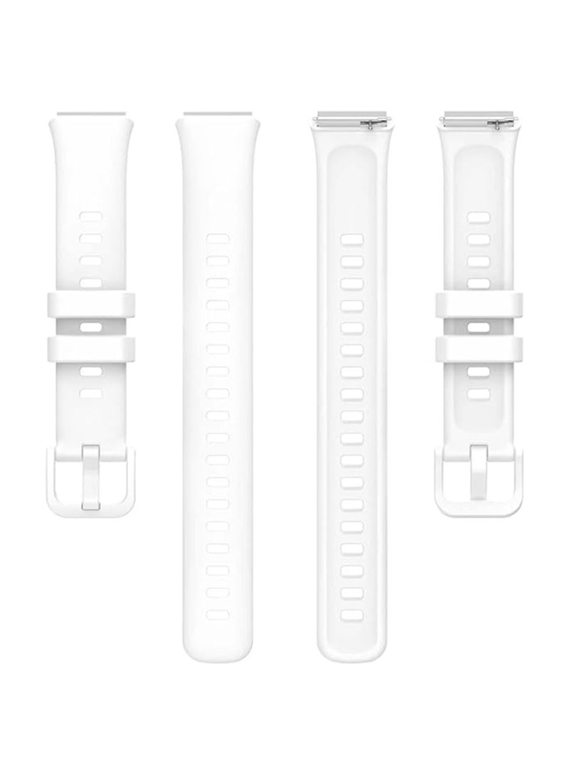 Soft Silicone Strap Replacement Bands For Huawei Band 7 - White - Image 4