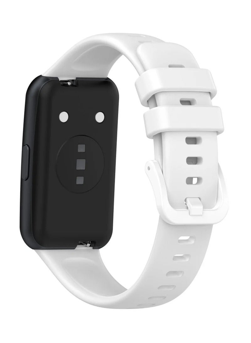Soft Silicone Strap Replacement Bands For Huawei Band 7 - White - Image 2