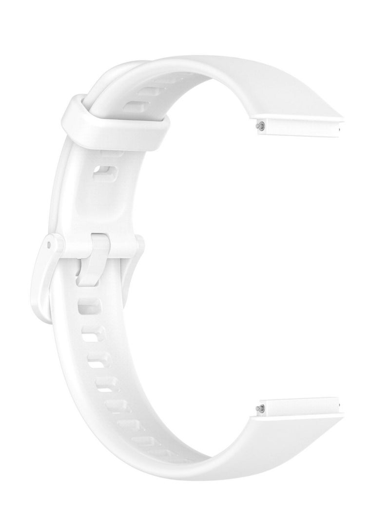 Soft Silicone Strap Replacement Bands For Huawei Band 7 - White - Image 3