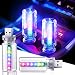 Suacopzar 2PCS 13 in 1 USB Car Light Plug in USB Interior Car Lights Touch Control Mini Glass Bottle Night Lamp with 13 Modes 7 Colors Mini LED Bulb Night Light Ambient Lighting for Auto Bedroom Decoration - Image 2