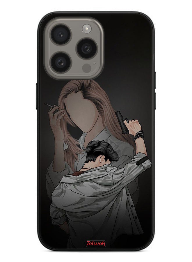 Tolwak Apple iPhone 15 Pro Max Protective Case Cover Gang Of Couple - Image 2