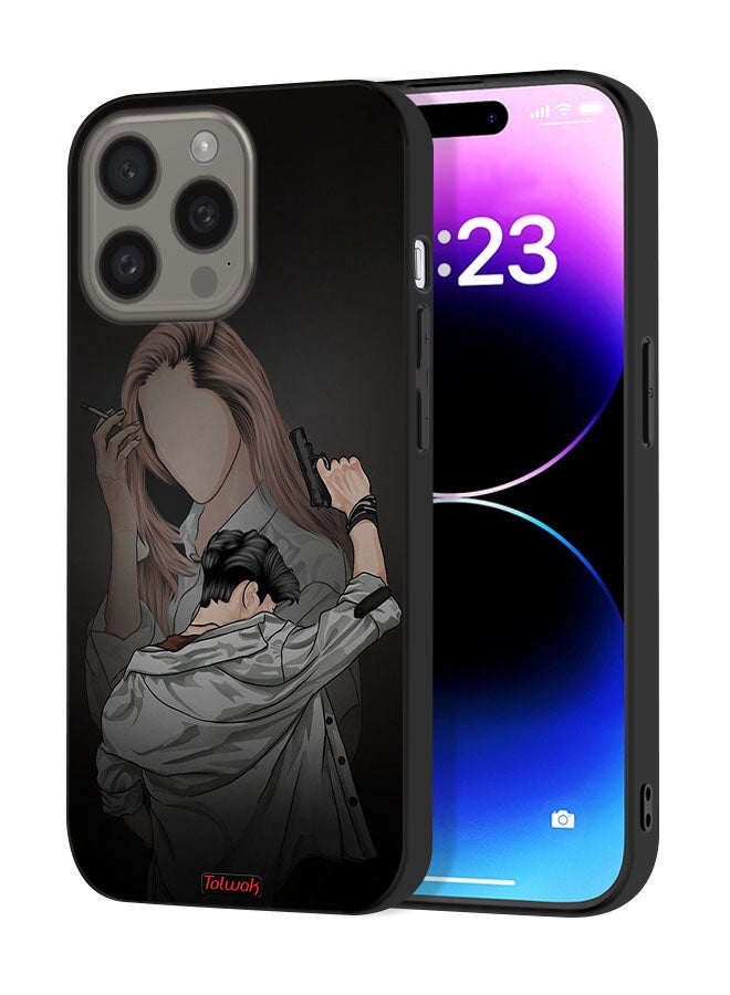 Tolwak Apple iPhone 15 Pro Max Protective Case Cover Gang Of Couple - Image 1