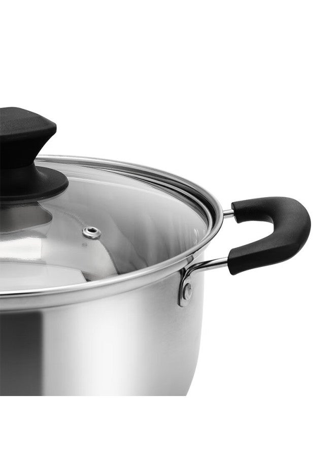 Guofeng National Style Thickened Stainless Steel Soup Pot 24cm, Multi-purpose Pot For Soup, Noodles, Porridge, Compatible With Induction Cooker - Image 3
