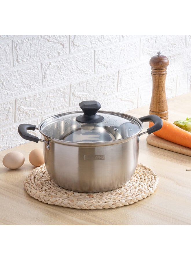 Guofeng National Style Thickened Stainless Steel Soup Pot 24cm, Multi-purpose Pot For Soup, Noodles, Porridge, Compatible With Induction Cooker - Image 4