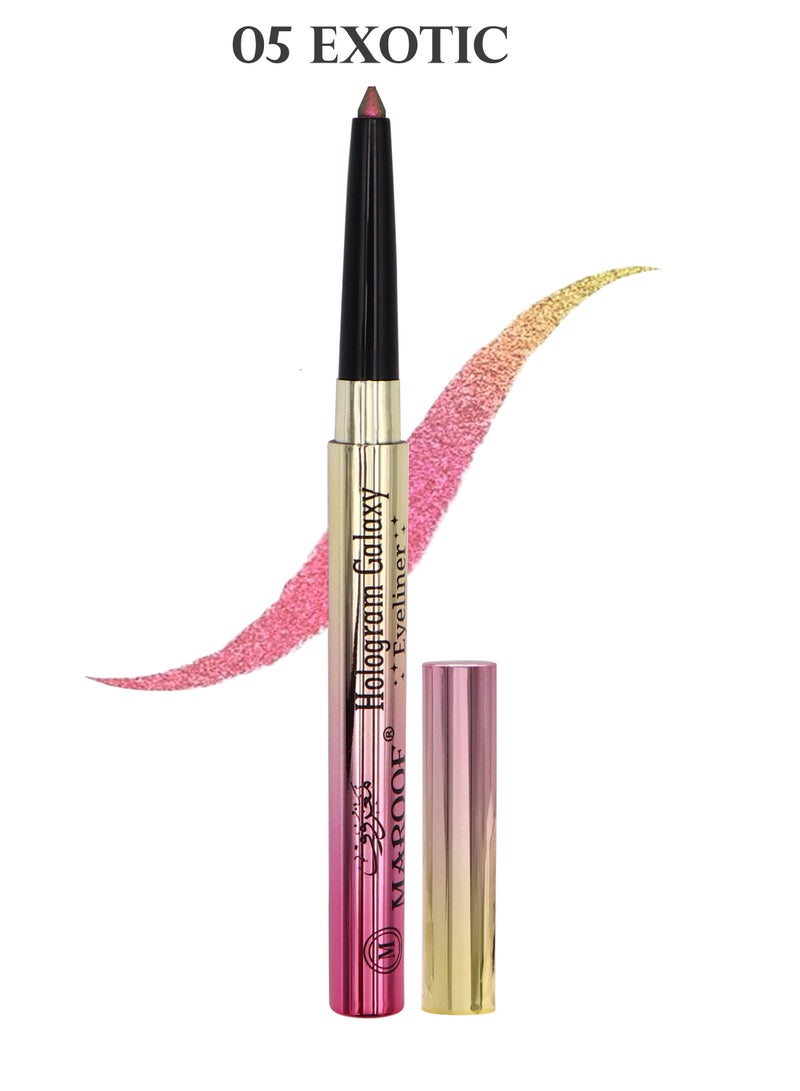 MAROOF Hologram Galaxy 24-Hour Long Lasting Eyeliner 0.35g - 05 Exotic - Image 2