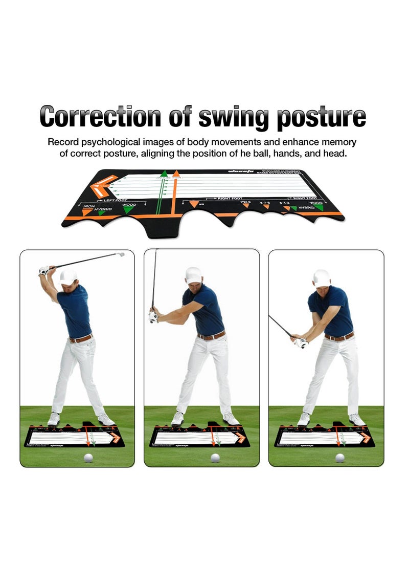Generic Golf Training Mat for Beginners, Posture Assistance and Entry-Level Stance Corrector Trainer, Adjusts Foot Placement, Strengthens Muscle Memory, with Golf Training Aid and Practice Mats - Image 5