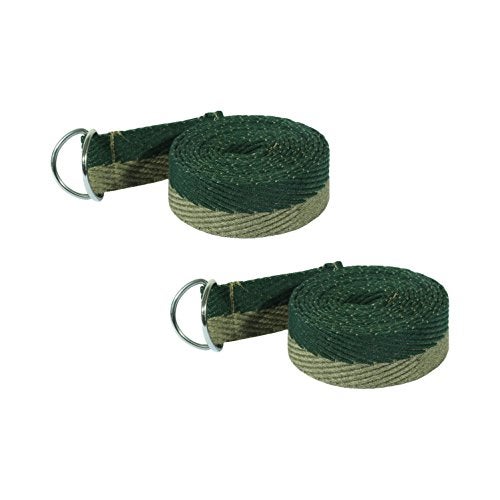 Footmate Yoga Belt for Men and Women Pack Of 2 | Yoga Strap with Extra Safe Adjustable D-Ring Buckle | 8 FT Long Durable and Premium Cotton Stretch Band Use for Yoga, Pilates, Gym, Fitness - Image 2