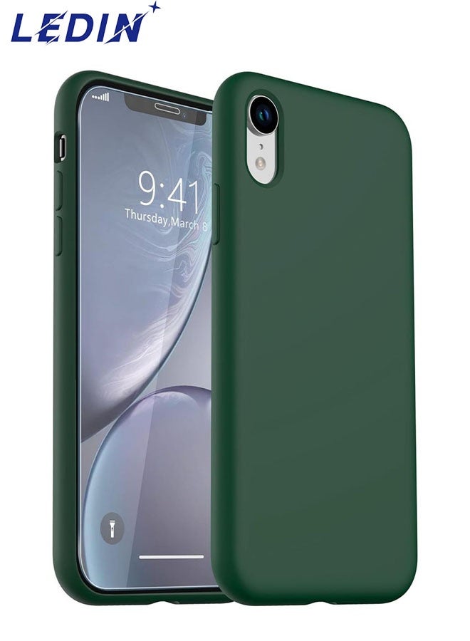 LEDIN Silicone Case for iPhone XS Max Silky Soft Touch Full Body Protective Phone Case Shockproof Cover with Microfiber Lining - Image 1