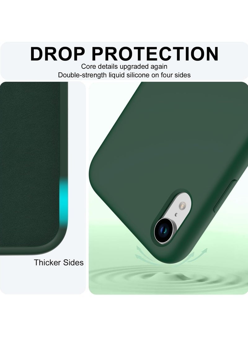 LEDIN Silicone Case for iPhone XS Max Silky Soft Touch Full Body Protective Phone Case Shockproof Cover with Microfiber Lining - Image 3