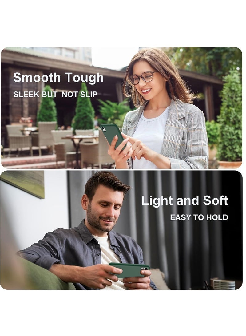 LEDIN Silicone Case for iPhone XS Max Silky Soft Touch Full Body Protective Phone Case Shockproof Cover with Microfiber Lining - Image 4