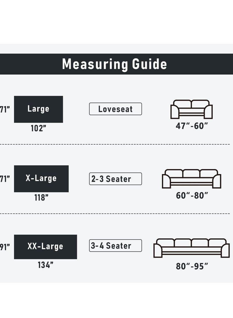 كي واي دي النوردي نمط 3 مقاعد صوفا الغطاء المنزلق -كاش محك عكسيا مع شرابات، ناعم وقابل للغسيل بطانية الرمي، غير انزلاقية، كبيرة الحجم 180x260CM - Image 3