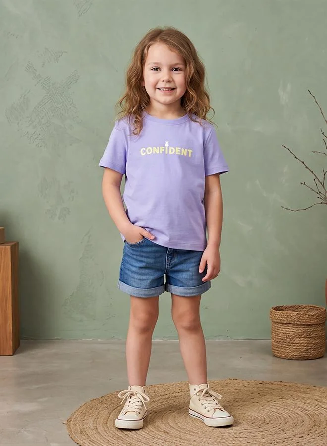 Babies & More Babies & More Toddler Girls Brown Short Sleeve T-Shirt