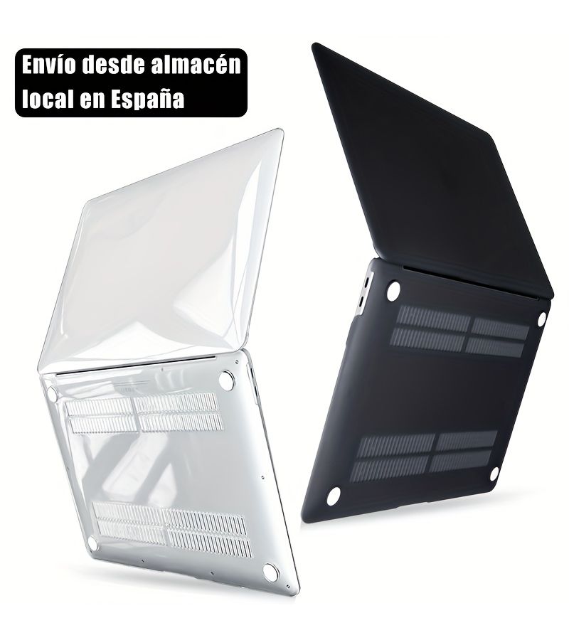 Crytal Black Super Slim Laptop Cover For Macbook Air 13.6 M3 M2 2024 2023 - Image 3
