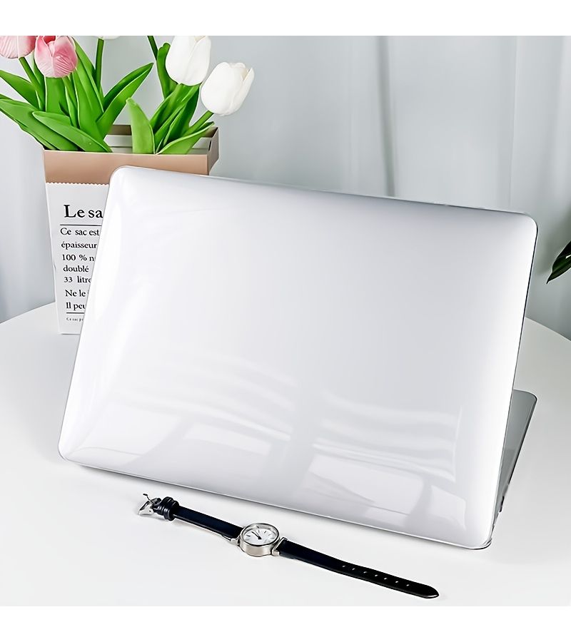 Crytal Black Super Slim Laptop Cover For Macbook Air 13.6 M3 M2 2024 2023 - Image 1