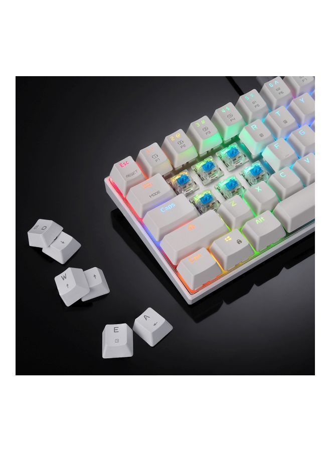 NIBEMINENT Wired Mechanical Keyboard White - Image 3