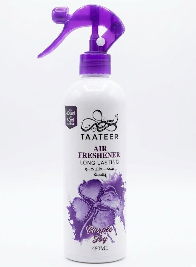 TAATEER AIR FRESHENER LONG LASTING Purple JOY 480 ML - Image 2