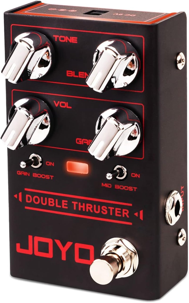 JOYO Bass Guitar Pedals High Gain Overdrive Effect Pedal with Independent Mid Frequency and Gain Boost for Bassist Electric Guitar Bass (DOUBLE THRUSTER R-28) - Image 1