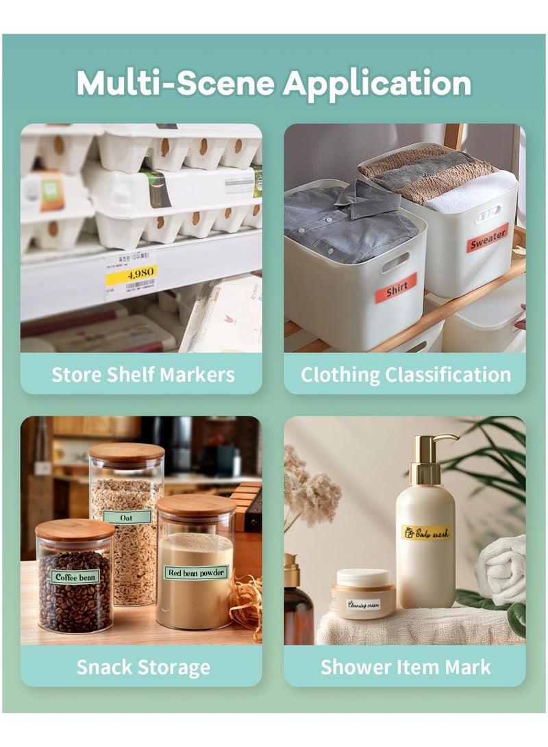 YQLIFE Label Printer Thermal Label Maker Machine with White Tape, Portable Mini Wireless Bluetooth Sticker Printer for Phone, Label Makers Thermal Sticker with Multiple Templates for Home, Kitchen, School, Office Organization - Image 4