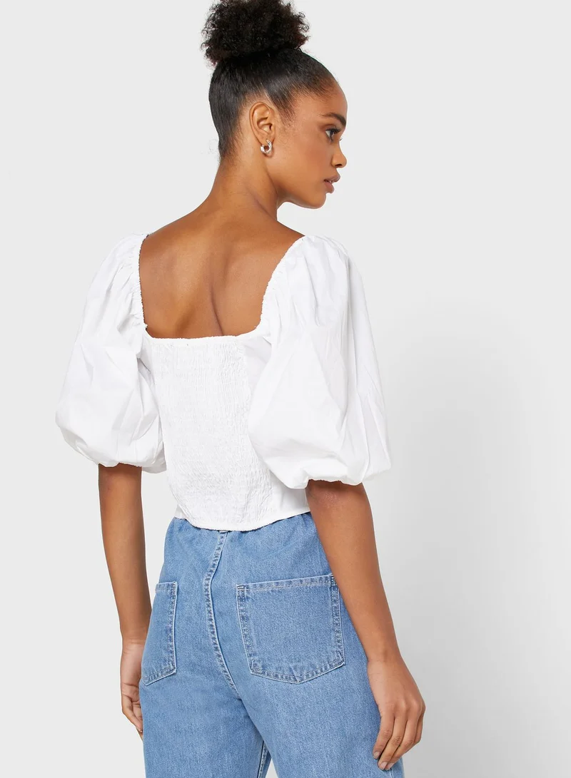 FOREVER 21 Puff Sleeve Top