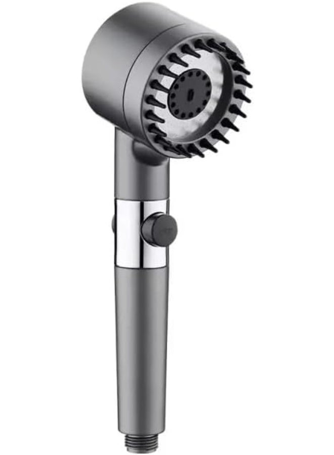 رأس دش عالي الضغط متعدد الوظائف بفلتر بتصميم محمول باليد بـ 3 إعدادات رش للمياه مع مفتاح تشغيل وايقاف - Image 1