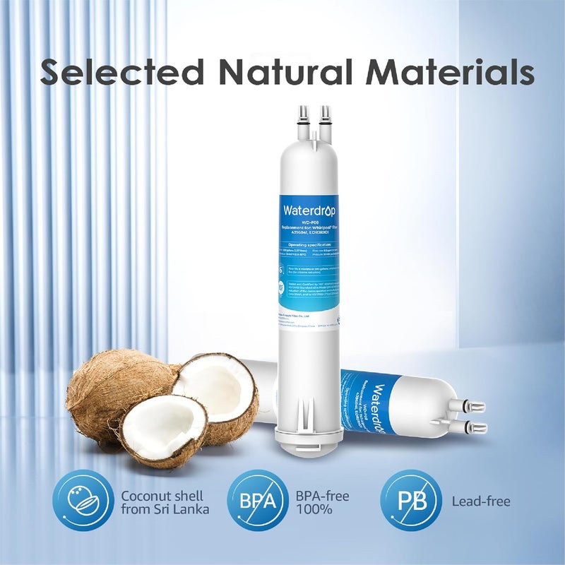 Waterdrop WD-F08 Replacement for 4396841, Everydrop® Filter 3, EDR3RXD1, 4396710, Kenmore® 46-9083, 46-9030, Refrigerator Water Filter, 2 Filters - Image 5