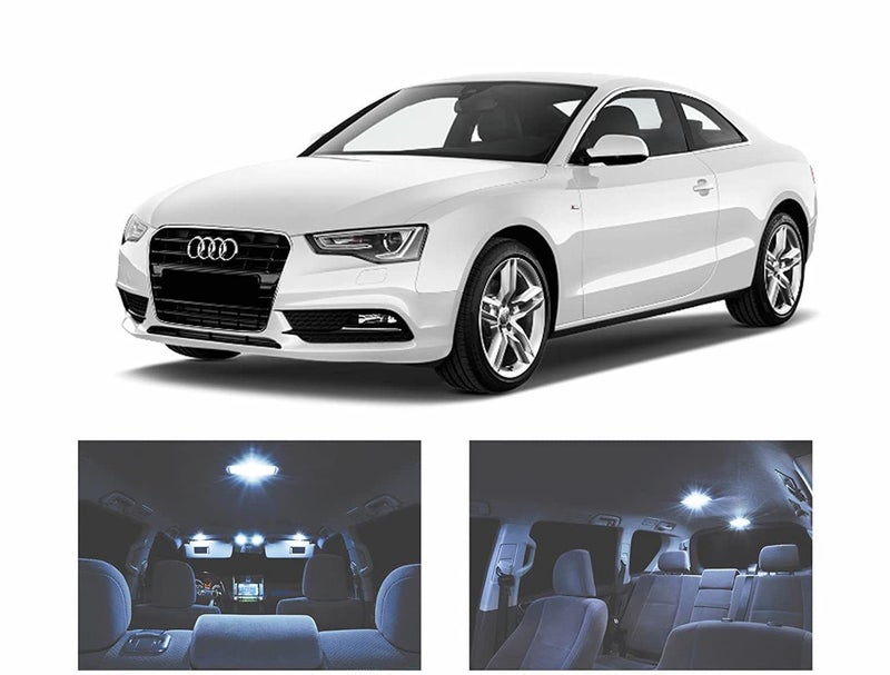 XtremeVision Interior LED for Audi A5 20072015 11 Pieces Cool White Premium Interior LED Kit Package  Installation Tool