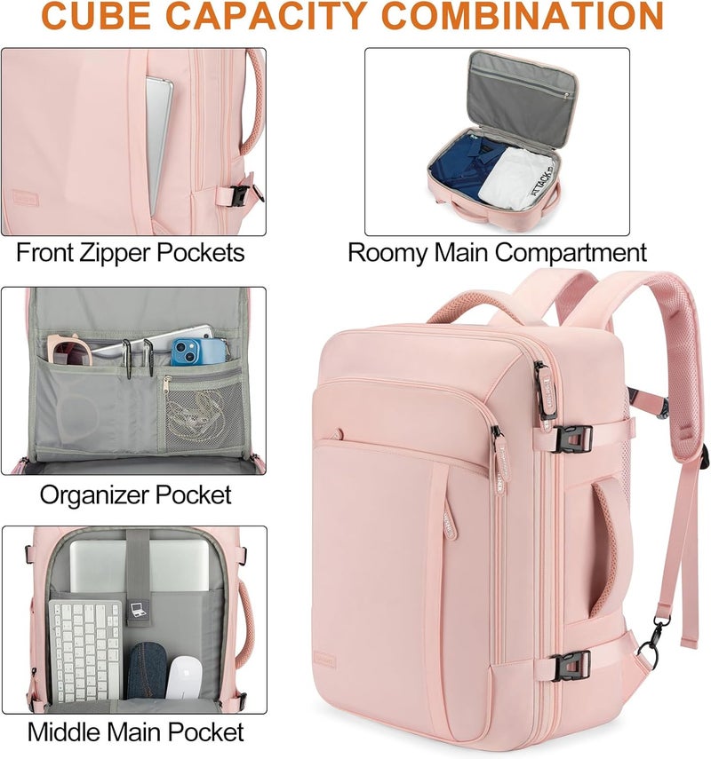 Lumesner Unisex Lumesner Travel Bussiness Laptop Backpack Carry on backpack,Travel backpack - Image 4