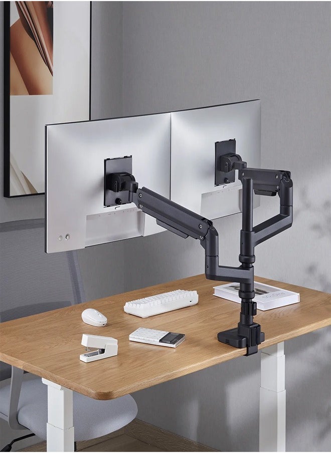Skill Tech SH69 C024P Heavy Duty Counterbalance Monitor Arm for 17"-49" Screens, VESA 100x100, 20kg Load Capacity per Screen – Black  - Image 3