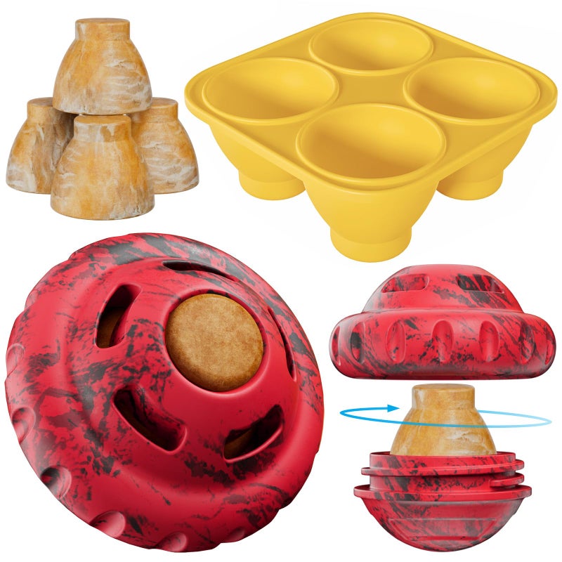 luckdoor Dog Toys to Keep Them BusyFrozen Treat Dog Enrichment ToysSlow Food Training to Relieve Boredom and StimulatingDog Puzzle Treat Food Dispensing Ball Toy for Small Medium Large Dogs - Image 2