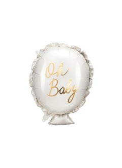 PartyDeco Foil balloon Oh baby, 53x69 cm, mix  - Image 1