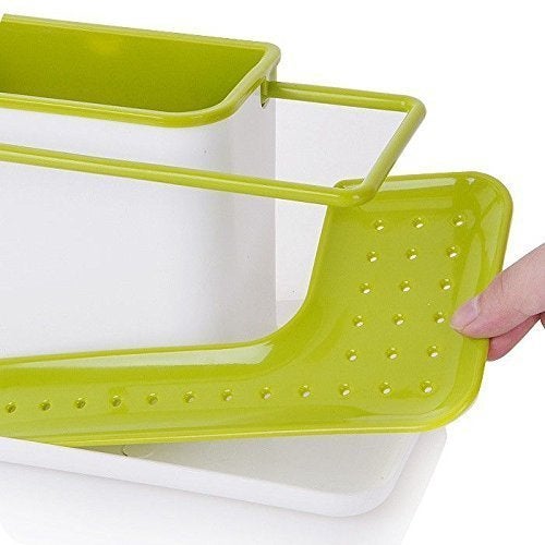 NETXE 3 in 1 Kitchen Sink Organizer (for Dishwasher Liquid, Brush, Cloth, Soap, Sponge), Plastic - Image 4
